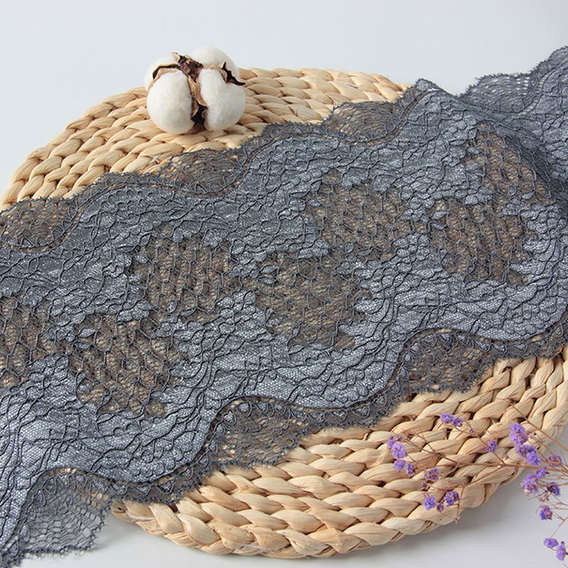 Lace Trim Lace Fabric Nylon Warp Knit for Apparel Wholesale Supplier 9